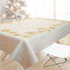 Saint Clair Christmas Stain-resistant Tablecloth Fabric White L220xW145cm.