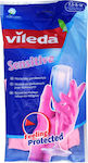 Vileda Oven Gloves Sensitive Plastic Medium Ροζ 2pcs