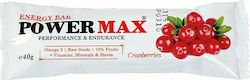 Fit & Shape Power Max Cranberry Μπάρα Ενέργειας με Cranberry 40gr