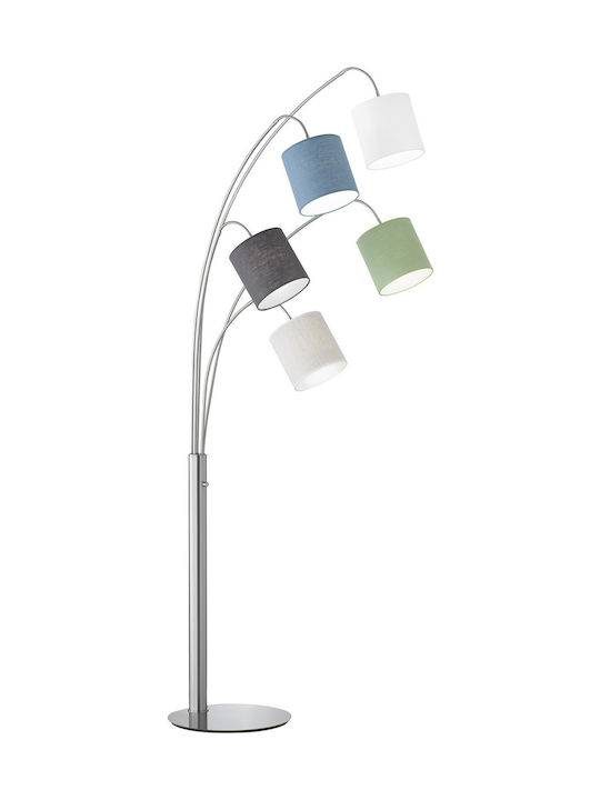 Fischer Honsel Annecy Floor Lamp H180xW80cm. with Socket for Bulb E14 Multicolour