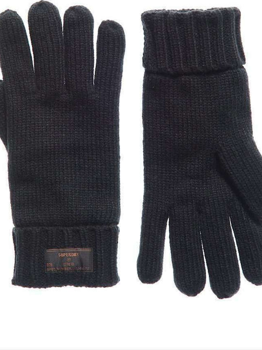 Superdry Stockholm Μαύρα Ανδρικά Πλεκτά Γάντια