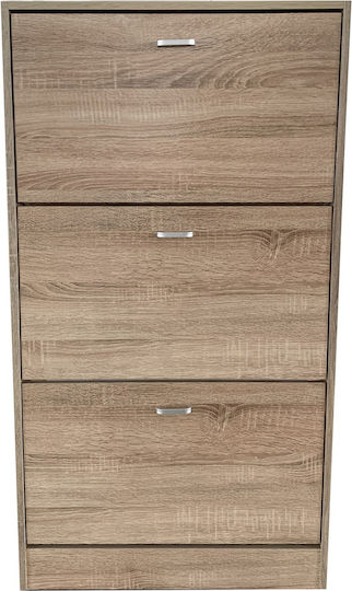 Ξύλινη με 3 Ράφια Μπεζ 63x24x115cm 63-35266-29