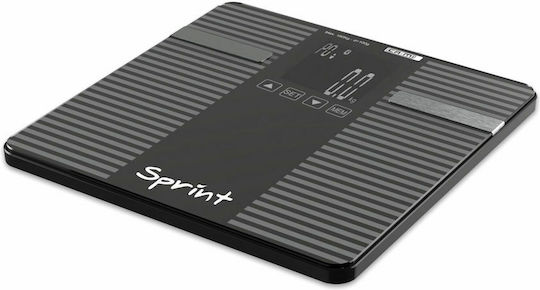 Ca-Mi Sprint Digital Bathroom Scale with Body Fat Counter Black