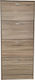 Suport pentru pantofi cu 4 Rafturi Bej L63xW24xH150cm