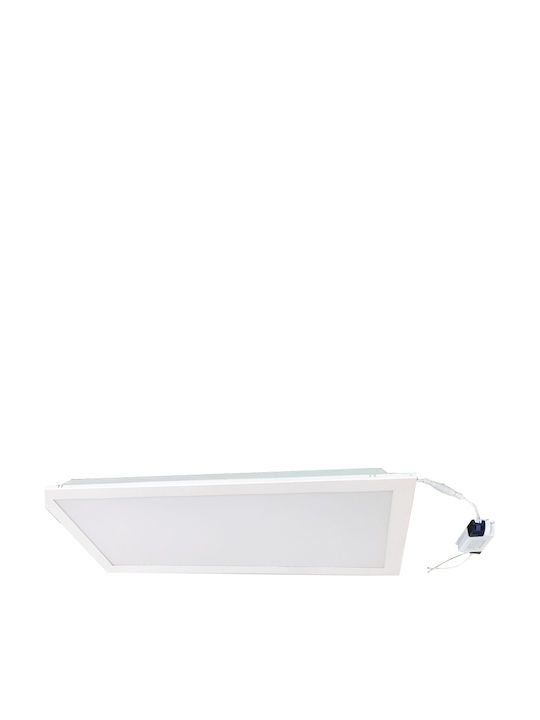 Aca Τετράγωνο Χωνευτό LED Panel 24W με Ψυχρό Λευκό Φως 6000K 60x60εκ.