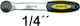 Vorel Ratchet 1/4" 15cm with 72 Blades