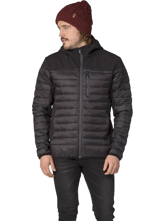 Update Outerwear Χειμωνιάτικο Μπουφάν Puffer Αντιανεμικό Black