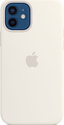 Apple Silicone Case with MagSafe Silicone Back Cover Durable White (iPhone 12 / 12 Pro)