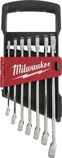 Milwaukee German Polygon Set with Size from 8mm to 17mm Max Bite 7pcs