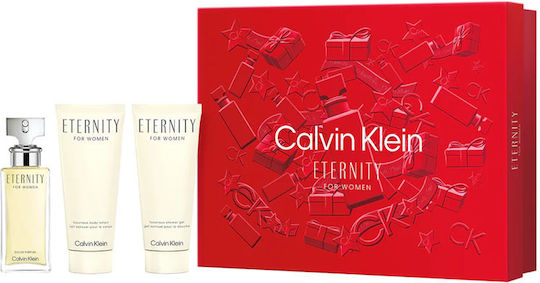 Calvin Klein Eternity For Women Set De Parfumuri Cu Eau De Parfum Și Gel De Duș 3 Bucăți
