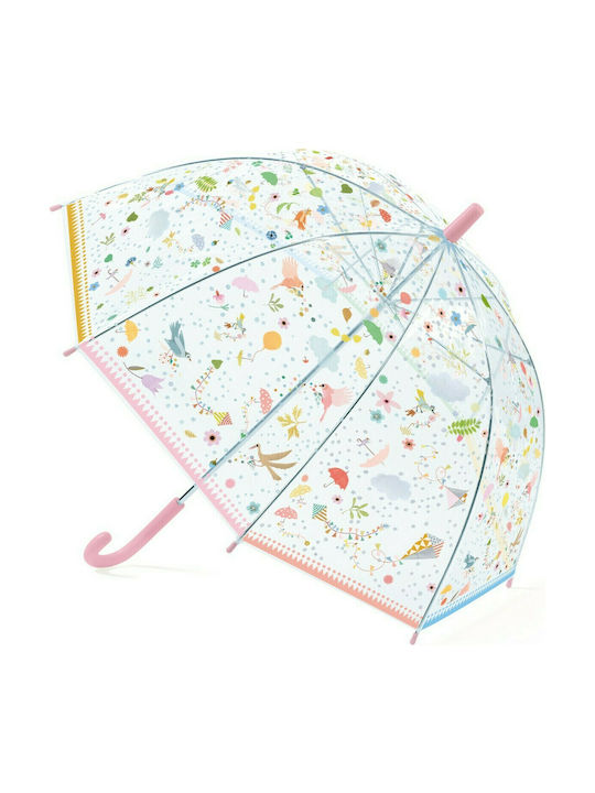Djeco Kids Curved Handle Umbrella Kites with Diameter 70cm Transparent
