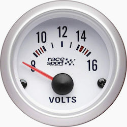 Sumex Racesport Βάση Οργάνων Αυτοκινήτου 52mm 52mm 12V Λευκό