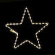 Aca Plastic Illuminated Christmas Decorative Pendant Star White