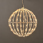 Aca Christmas Metal Outdoor Illuminated Ball Fi...