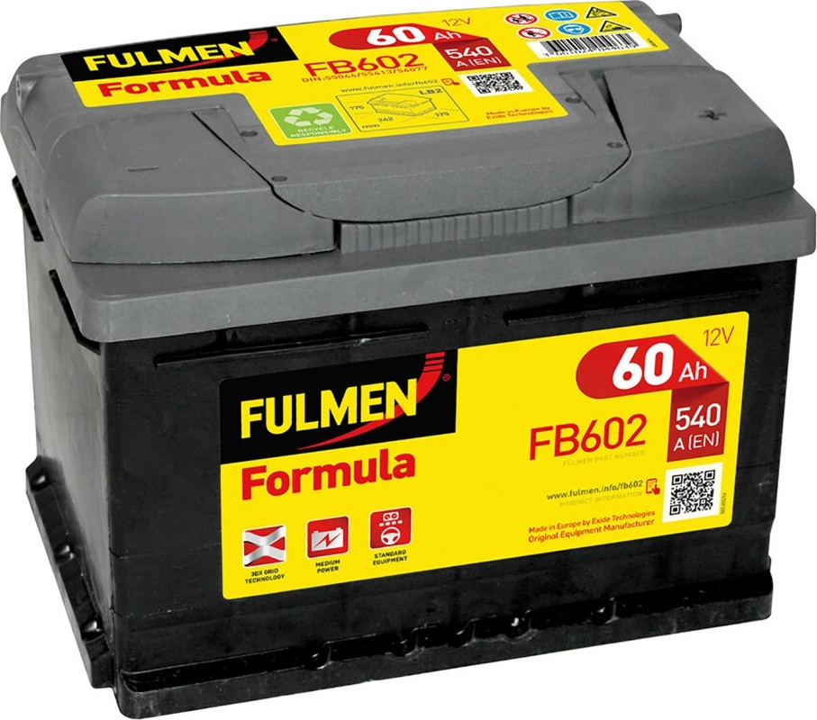 Fulmen 60Ah FB602 540A | Skroutz.gr