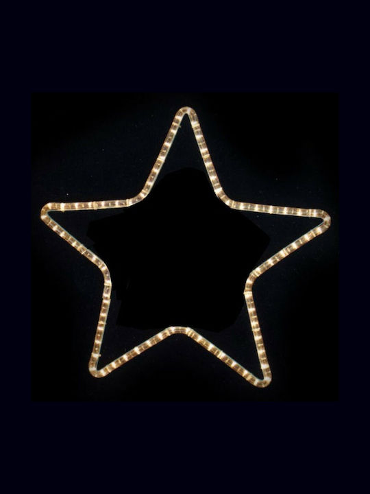XMASfest 93-1767 Plastic Illuminated Christmas Decorative Pendant Star 30x30cm White
