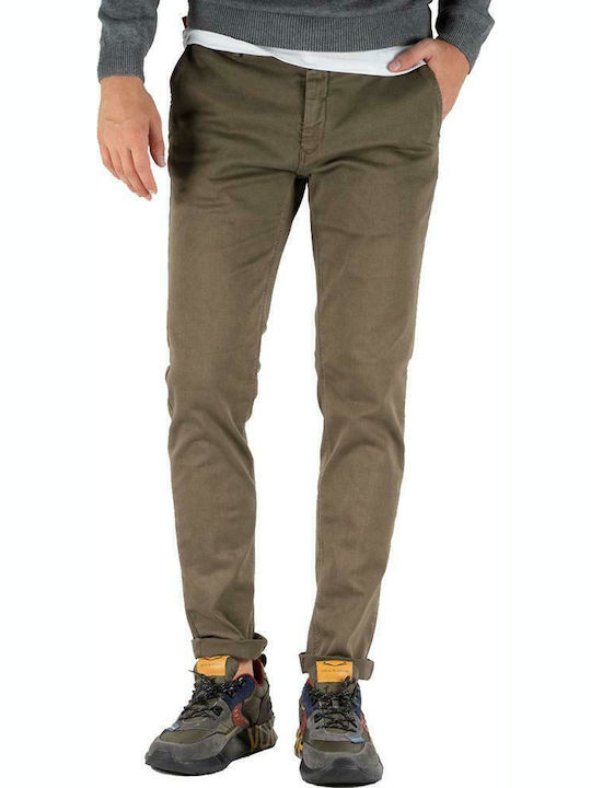 Zeumar Hyperflex Παντελόνι Chino σε Slim Εφαρμογή Πράσινο