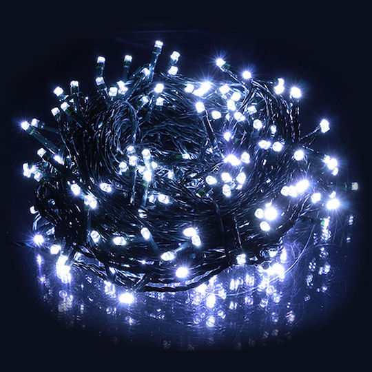 180 Λαμπάκια LED 12μ. Ψυχρό Λευκό σε Σειρά