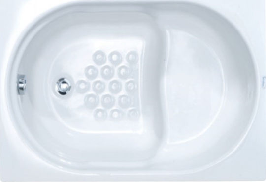 Sanitec Gloria Cadă de baie Acrilic 120x70cm cu scaun