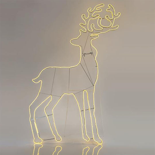 Eurolamp Weihnachtlicher Lichtschlauch in Form von Rentier Weiß 180x104x104cm