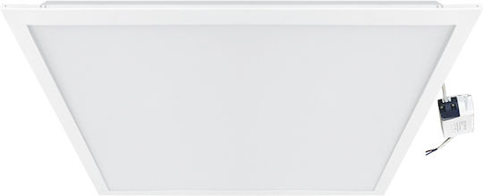 Aca Τετράγωνο Χωνευτό LED Panel 50W με Θερμό Λευκό Φως 3000K 60x60εκ.