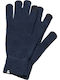 Men's Knitted Touch Gloves Navy Blue