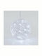 Eurolamp Illuminated Christmas Plastic Figure Ball White 20x20x20cm