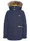 Kids' Parka Long with Hood Navy Blue