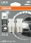 Osram Λάμπες Αυτοκινήτου LEDriving SL P21W-BA15S-1156 LED 6000K Ψυχρό Λευκό 12V 1.4W 2τμχ