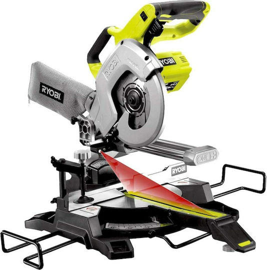 Ryobi Ryobi Battery Miter Saw 18V with Laser Guide and 216mm Disc Diameter Solo 18V One+ Solo