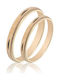 Maschio Femmina Sottile Wedding Rings 14K