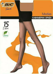 BIC Medias Women's Pantyhose 15 Den Honey