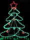 Christmas Decorative Illuminated Plastic Tree Light Tube 88cm IP44 Electric