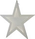 Iliadis Plastic Illuminated Christmas Decorative Pendant Star 37x32x142cm White