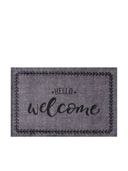 Sdim Carpet with Non-Slip Underside Doormat 295 Hello Welcome 50x75cm 8mm Thickness