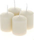 Iliadis Decorative Candle Motive Cream 250gr 4pcs