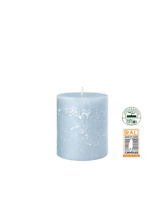 Zaros Lumânare Decorativă Albastru Deschis 7x8cm