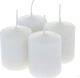 Iliadis Decorative Candle Motive White 250gr 4pcs