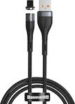 Baseus Zinc Braided / Magnetic Detachable USB-A to Lightning Cable Black 1m (CALXC-KG1)