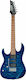 Ibanez GRX70QAL Electric Guitar for Left-handed Stratocaster with HSH Pickup Configuration Transparent Blue Burst