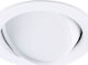 Viokef Round Metallic Recessed Spot with Integrated LED and Warm White Light 4W White 7.8x7.8cm. 1pcs
