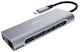 MediaRange USB-C Docking Station με HDMI 4K PD Ethernet Ασημί (MRCS510)