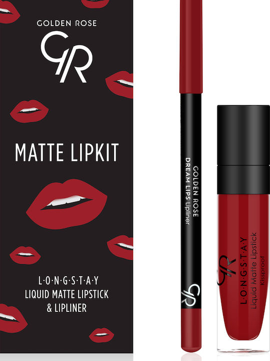 Golden Rose Matte LipKit Комплект за грим за ус...