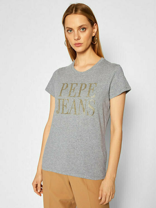 Pepe Jeans Lucila Γυναικείο T-shirt Γκρι