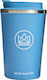 Neon Kactus Super Sonic Glass Thermos Stainless Steel BPA Free Light Blue 380ml with Mouthpiece