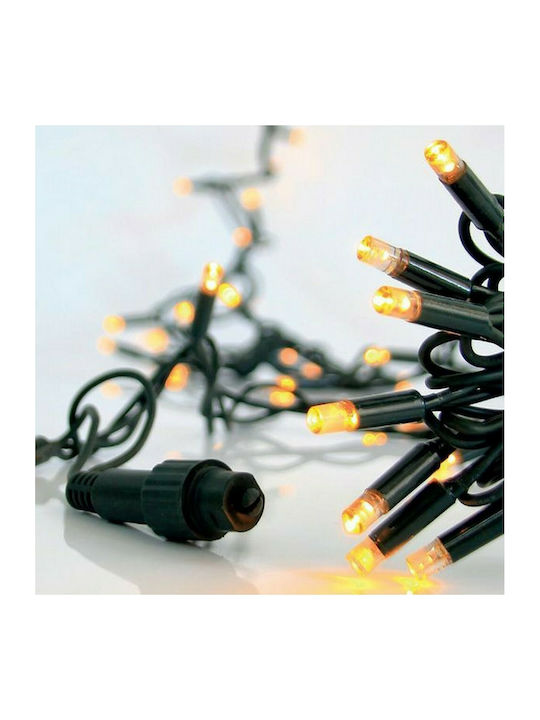 100 Λαμπάκια LED 10μ. Θερμό Λευκό σε Σειρά