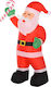Inflatable Illuminated Santa Claus Electric Red 243x125x95cm
