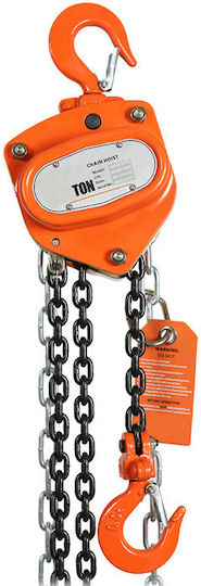 Chain Hoist 10m for Weight Load up to 1t Orange