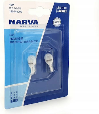 Narva Lampen Auto Range Perfomance T10 / W5W LED 6000K Kaltes Weiß 12V 0.6W 2Stück