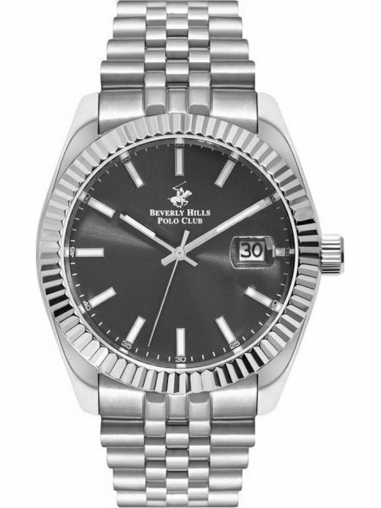 Beverly Hills Polo Club Ανδρικό Ρολόι 41mm Μπατ...